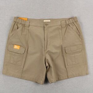 Savane Hiking Shorts Mens Size 44 Khaki Cargo Pockets Cotton 8" Inseam NEW